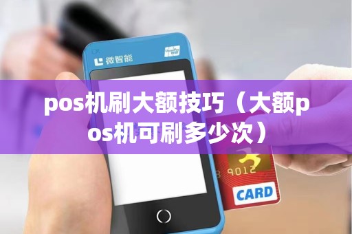 pos机刷大额技巧（大额pos机可刷多少次）