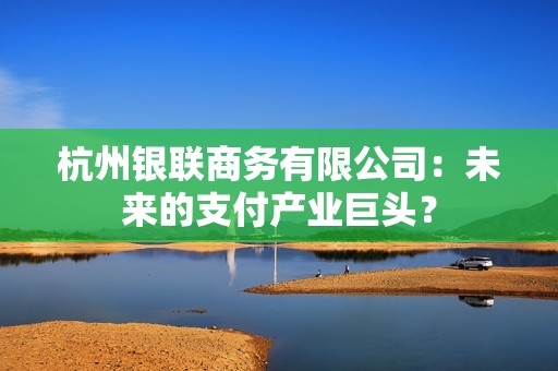 杭州银联商务有限公司：未来的支付产业巨头？