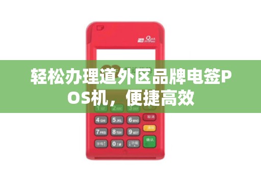 轻松办理道外区品牌电签POS机，便捷高效