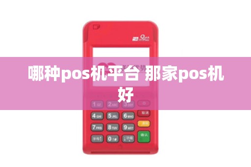 哪种pos机平台 那家pos机好