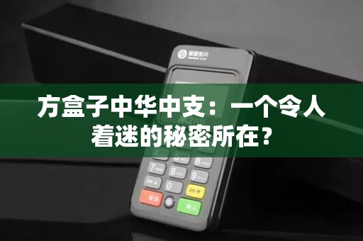 方盒子中华中支：一个令人着迷的秘密所在？