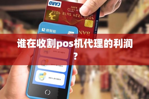 谁在收割pos机代理的利润？
