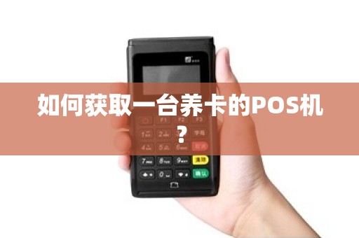 如何获取一台养卡的POS机？