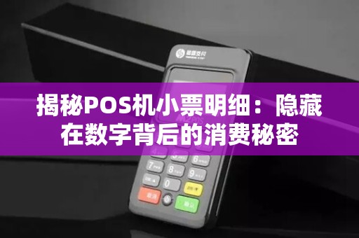 揭秘POS机小票明细：隐藏在数字背后的消费秘密