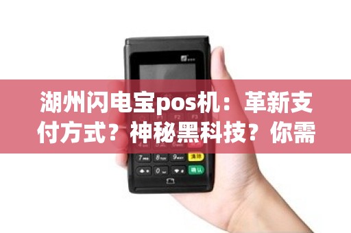 湖州闪电宝pos机：革新支付方式？神秘黑科技？你需要了解的一切！