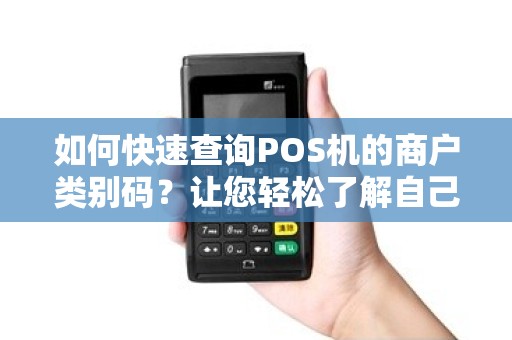 如何快速查询POS机的商户类别码？让您轻松了解自己的身份！