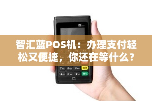 智汇蓝POS机：办理支付轻松又便捷，你还在等什么？