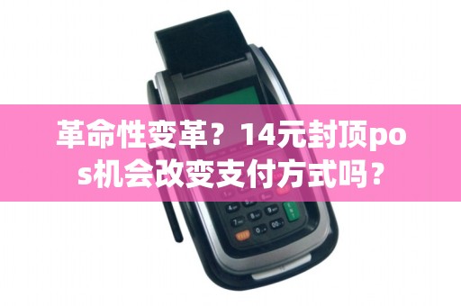革命性变革？14元封顶pos机会改变支付方式吗？