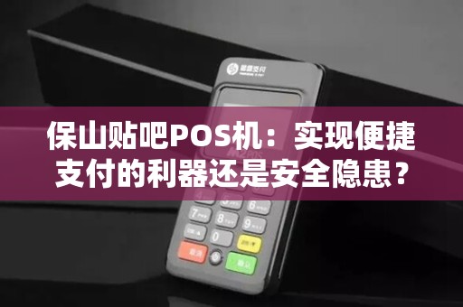 保山贴吧POS机：实现便捷支付的利器还是安全隐患？