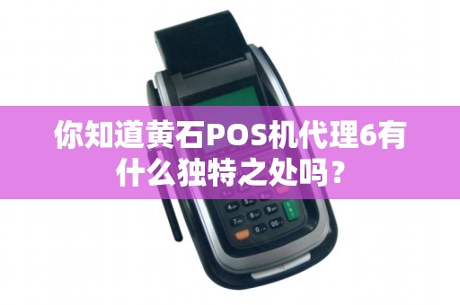 你知道黄石POS机代理6有什么独特之处吗？