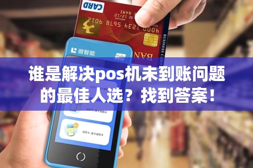谁是解决pos机未到账问题的最佳人选？找到答案！