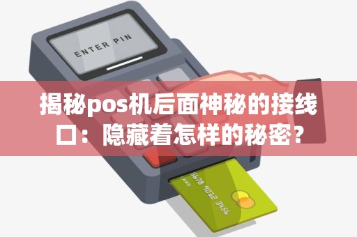 揭秘pos机后面神秘的接线口：隐藏着怎样的秘密？