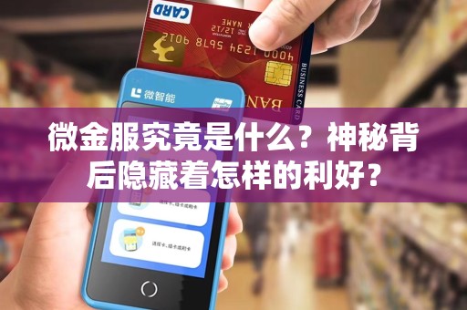 微金服究竟是什么？神秘背后隐藏着怎样的利好？