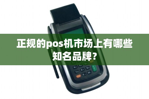 正规的pos机市场上有哪些知名品牌？