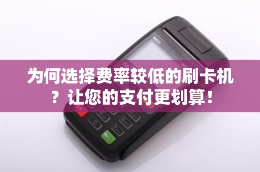 为何选择费率较低的刷卡机？让您的支付更划算！
