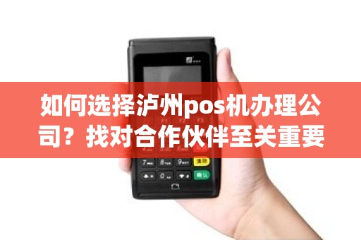如何选择泸州pos机办理公司？找对合作伙伴至关重要！