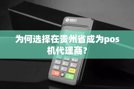 为何选择在贵州省成为pos机代理商？