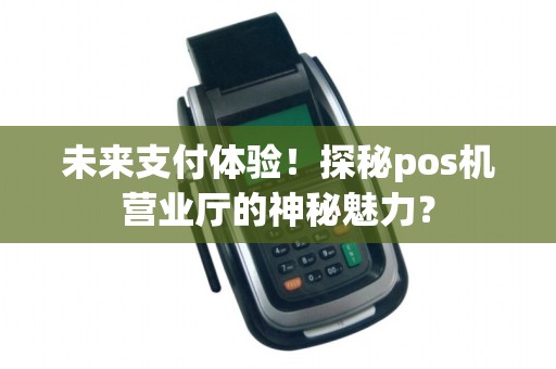 未来支付体验！探秘pos机营业厅的神秘魅力？