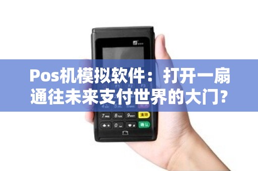 Pos机模拟软件：打开一扇通往未来支付世界的大门？