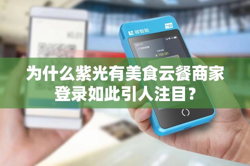 为什么紫光有美食云餐商家登录如此引人注目？