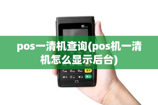 pos一清机查询(pos机一清机怎么显示后台)