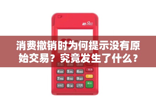 消费撤销时为何提示没有原始交易？究竟发生了什么？