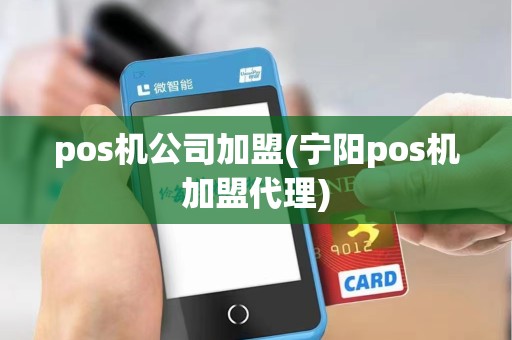 pos机公司加盟(宁阳pos机加盟代理)