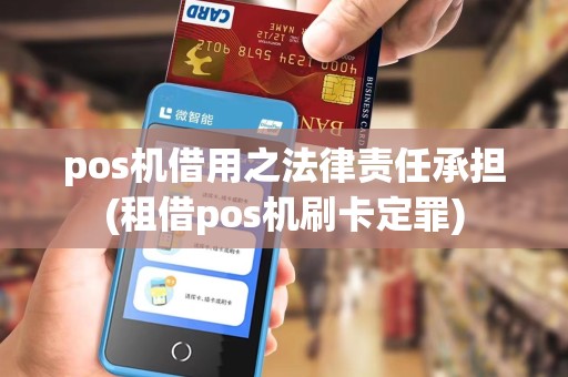 pos机借用之法律责任承担(租借pos机刷卡定罪)