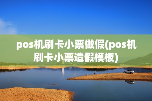 pos机刷卡小票做假(pos机刷卡小票造假模板)