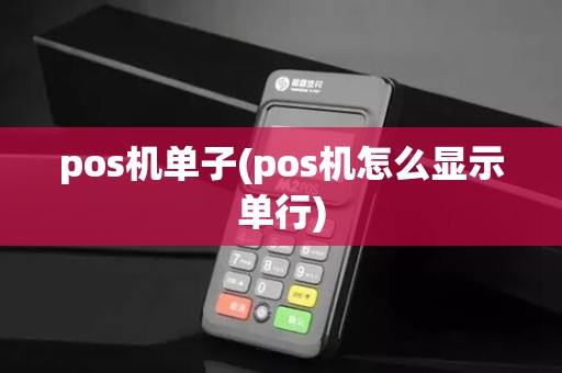 pos机单子(pos机怎么显示单行)