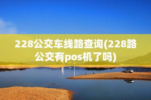 228公交车线路查询(228路公交有pos机了吗)