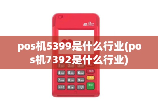 pos机5399是什么行业(pos机7392是什么行业)