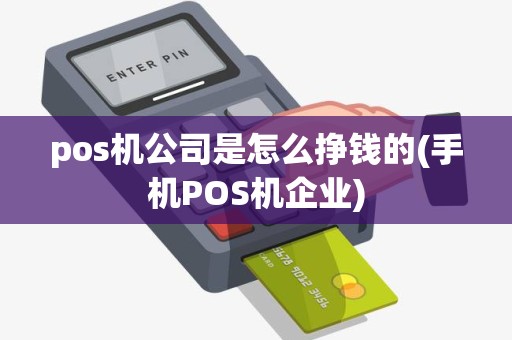 pos机公司是怎么挣钱的(手机POS机企业)