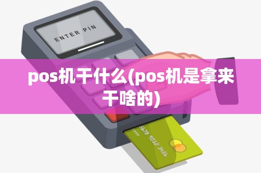 pos机干什么(pos机是拿来干啥的)