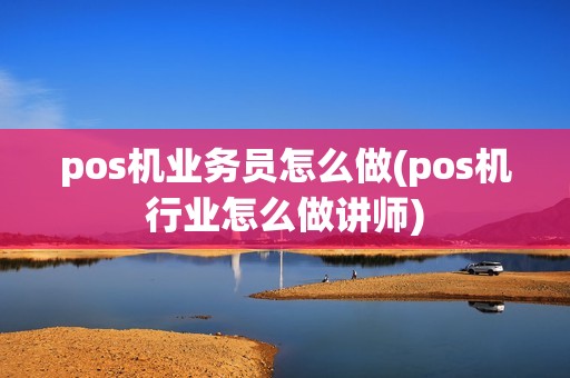 pos机业务员怎么做(pos机行业怎么做讲师)