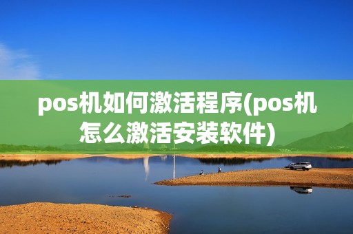 pos机如何激活程序(pos机怎么激活安装软件)