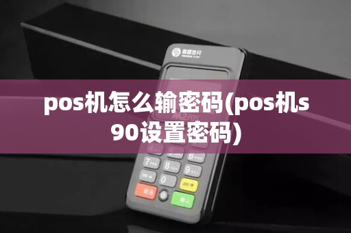 pos机怎么输密码(pos机s90设置密码)