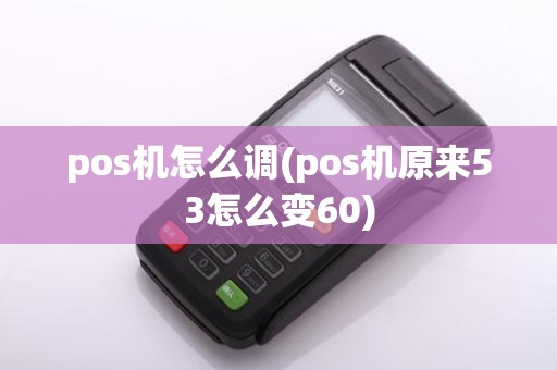 pos机怎么调(pos机原来53怎么变60)
