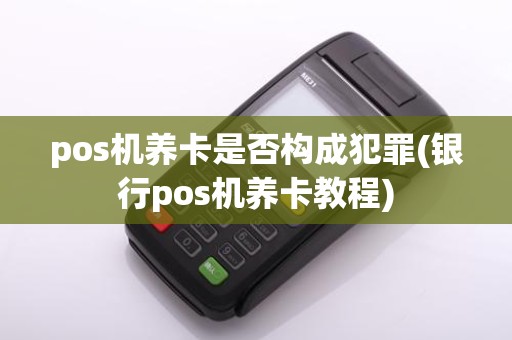 pos机养卡是否构成犯罪(银行pos机养卡教程)