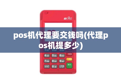 pos机代理要交钱吗(代理pos机提多少)