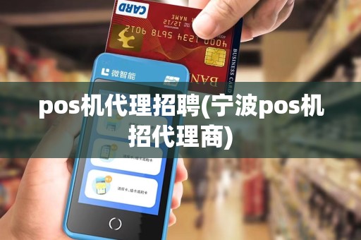 pos机代理招聘(宁波pos机招代理商)