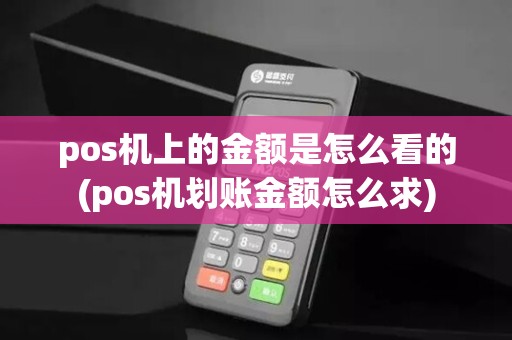 pos机上的金额是怎么看的(pos机划账金额怎么求)