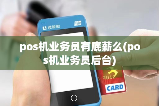 pos机业务员有底薪么(pos机业务员后台)