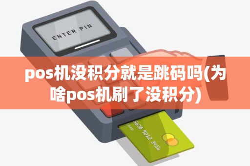 pos机没积分就是跳码吗(为啥pos机刷了没积分)