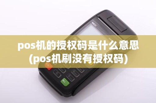 pos机的授权码是什么意思(pos机刷没有授权码)