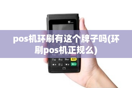 pos机环刷有这个牌子吗(环刷pos机正规么)