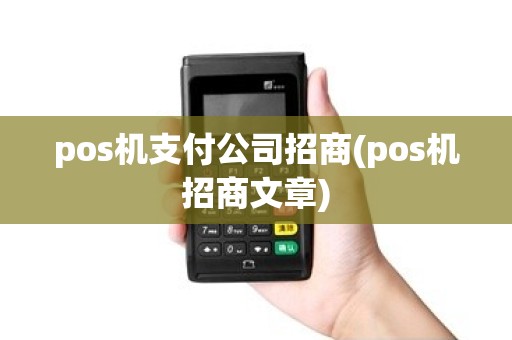 pos机支付公司招商(pos机招商文章)