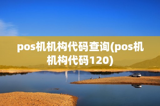 pos机机构代码查询(pos机机构代码120)