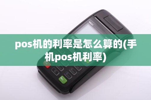 pos机的利率是怎么算的(手机pos机利率)