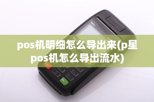 pos机明细怎么导出来(p星pos机怎么导出流水)